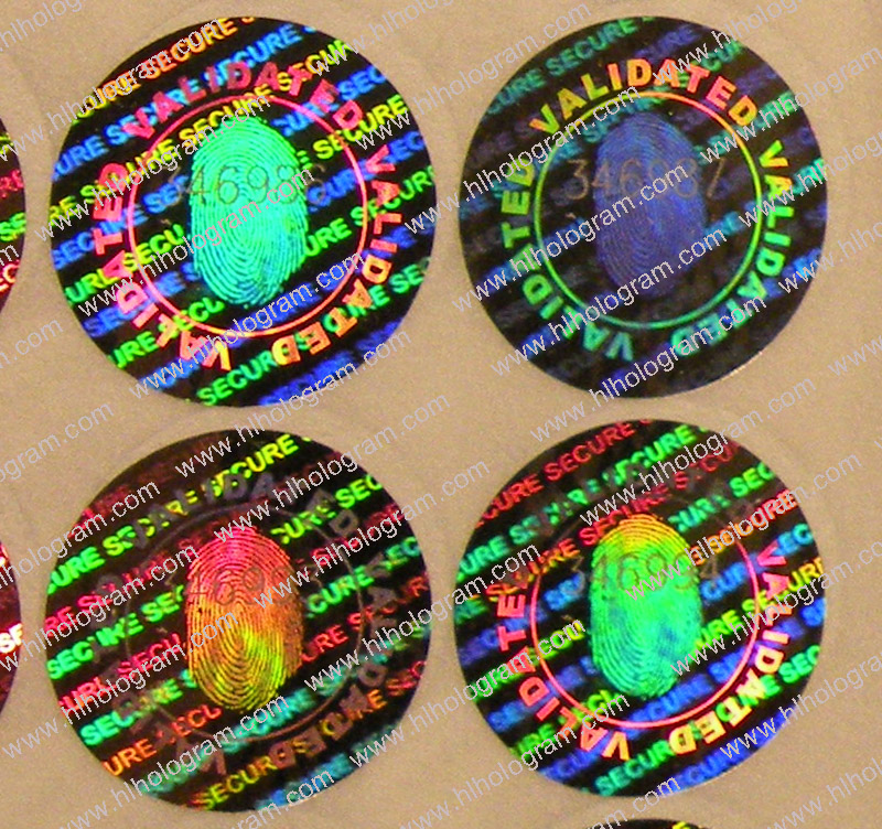 hologram sticker photo